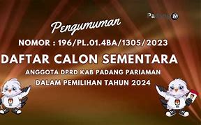 Calon Dprd Tahun 2024